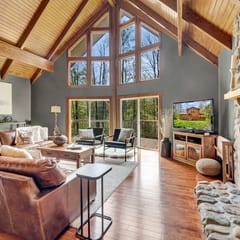 Secluded 3BR Cabin | Deck, Fire Pit, Fireplace