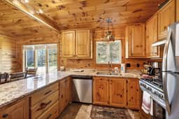 Cabin Across from HoliMont, Creek-Side Back Deck - Image 2