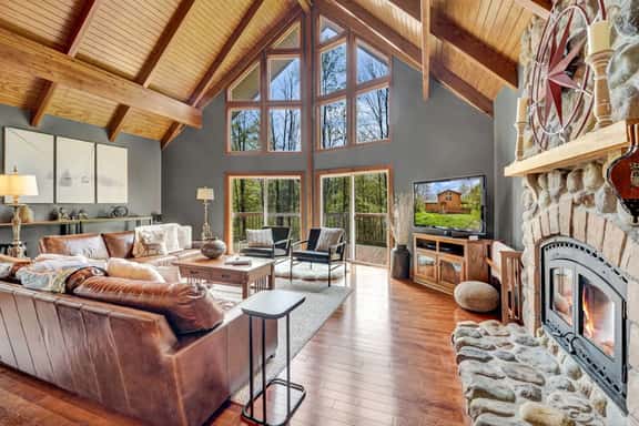 Secluded 3BR Cabin | Deck, Fire Pit, Fireplace - Image 1